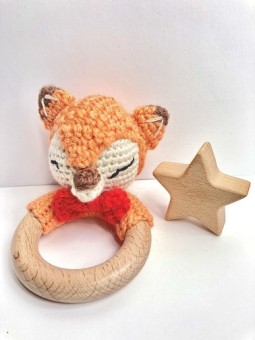 Hochet bois/crochet renard