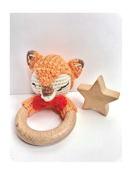 Hochet bois/crochet lapin