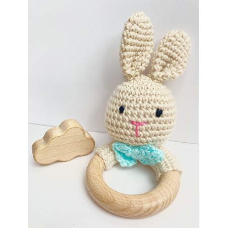 Hochet bois/crochet lapin