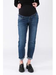 Jeans Droit de Maternité Norah - Bleu Foncé