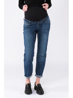 Jeans Droit de Maternité Norah - Bleu Foncé