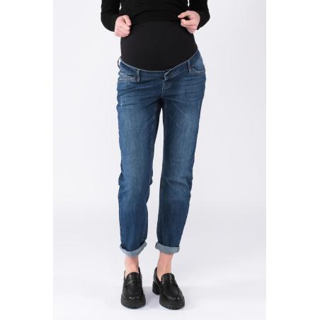 Jeans Droit de Maternité Norah - Bleu Foncé