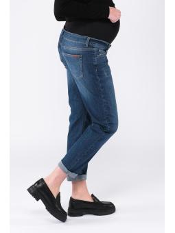 Jeans Droit de Maternité Norah - Bleu Foncé