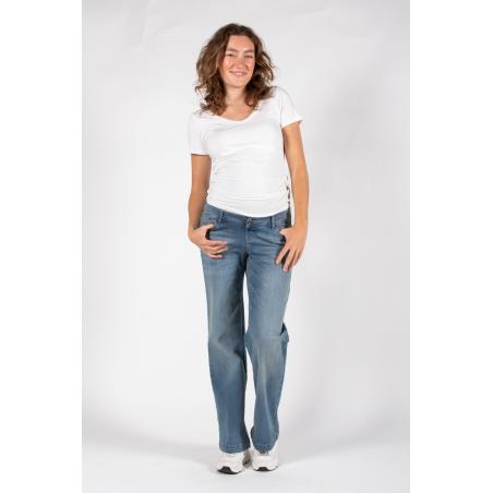 Jeans de maternité wide leg Julie Used Wash
