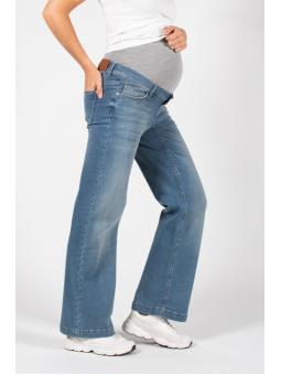 Jeans de maternité wide leg Julie Used Wash