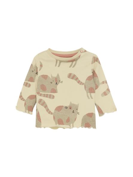 T-shirt manches longues bébé fille Twain Noppies – Imprimé chats gris en coton bio GOTS T-shirt manches longues bébé fille Twain Noppies – Imprimé chats gris en coton bio GOTS