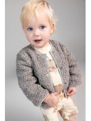 T-shirt manches longues bébé fille Twain Noppies – Imprimé chats gris en coton bio GOTS