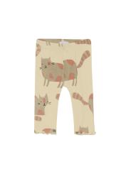 Legging bébé fille Tullytown Noppies – Imprimé chats gris en coton bio GOTS