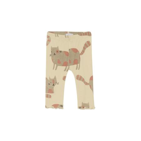 Legging bébé fille Tullytown Noppies – Imprimé chats gris en coton bio GOTS