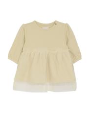 Robe bébé fille Talihina Noppies – Coton bio GOTS avec jupe en tulle écru