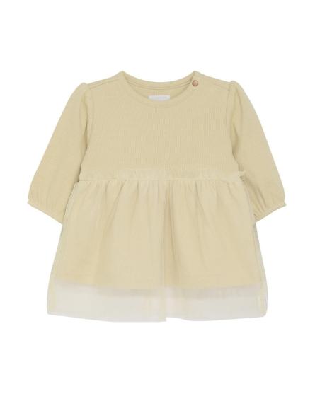 Robe bébé fille Talihina Noppies – Coton bio GOTS avec jupe en tulle écru Robe bébé fille Talihina Noppies – Coton bio GOTS avec jupe en tulle écru