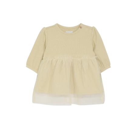 Robe bébé fille Talihina Noppies – Coton bio GOTS avec jupe en tulle écru