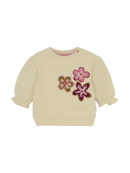 Sweater bébé fille Tierra – Pull coton bio fleurs brodées Noppies Sweater bébé fille Tierra – Pull coton bio fleurs brodées Noppies