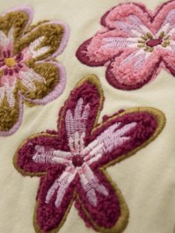 Sweater bébé fille Tierra – Pull coton bio fleurs brodées Noppies