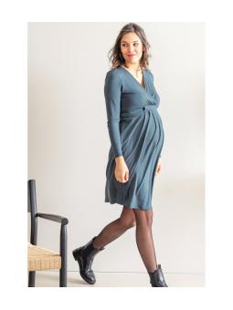 Robe Empire Emy Forest – Robe de grossesse et allaitement en bambou