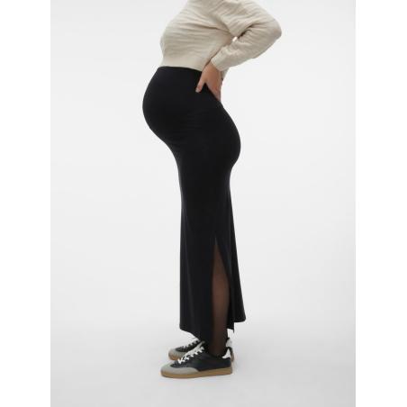Jupe de maternité Emma Tube noire – Longueur maxi confortable et élégante