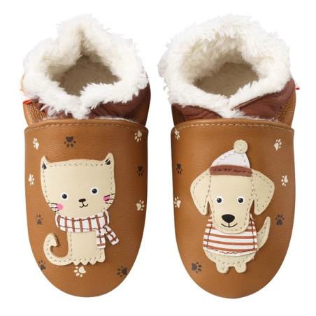 Chaussons Fourrés Côme et Claire