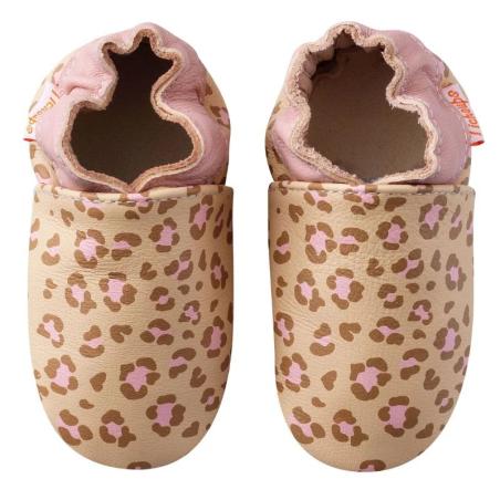 Chaussons bébé en cuir souple Alba 