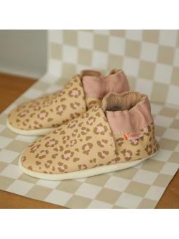 Chaussons bébé en cuir souple Alba 