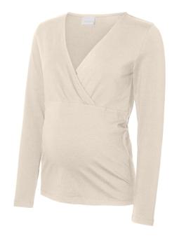 Top croisé Kerry grossesse et allaitement – Manches longues coton bio