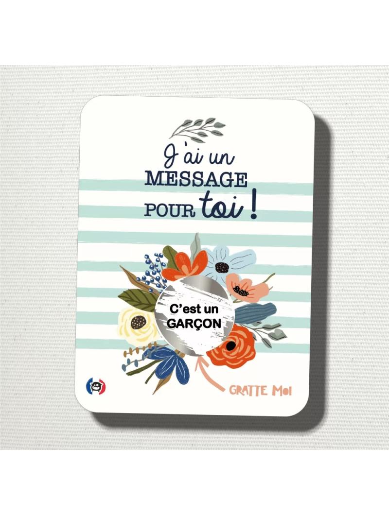 Carte à Gratter Annonce Sexe Bébé – La Surprise Émotionnelle pour Révéler Garçon ou Fille