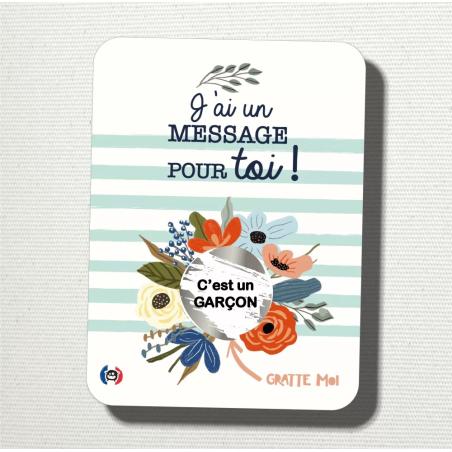 Carte à Gratter Annonce Sexe Bébé – La Surprise Émotionnelle pour Révéler Garçon ou Fille