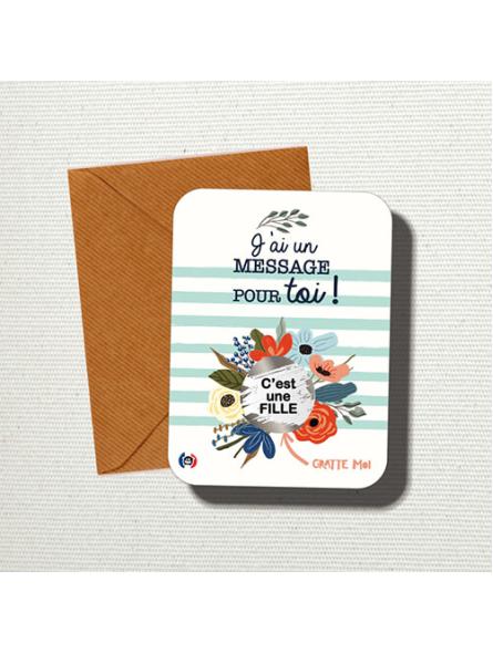 Carte à Gratter Annonce Sexe Bébé – La Surprise Émotionnelle pour Révéler Garçon ou Fille