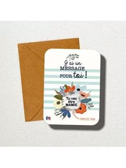 Carte à Gratter Annonce Grossesse – « Tu vas être MAMIE »