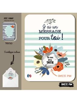 Carte à Gratter Annonce Grossesse – « Tu vas être TATIE »
