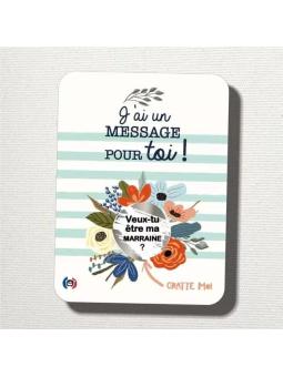 Carte à Gratter Demande Marraine – « Veux-tu être ma MARRAINE ? »