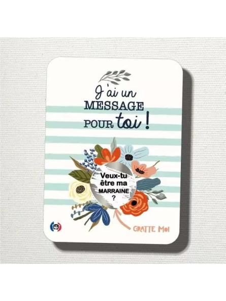 Carte à Gratter Demande Marraine – « Veux-tu être ma MARRAINE ? » Carte à Gratter Demande Marraine – « Veux-tu être ma MARRAINE ? »