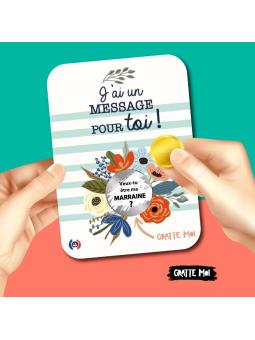 Carte à Gratter Demande Marraine – « Veux-tu être ma MARRAINE ? »