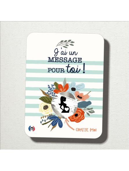 Carte à Gratter Annonce Grossesse 