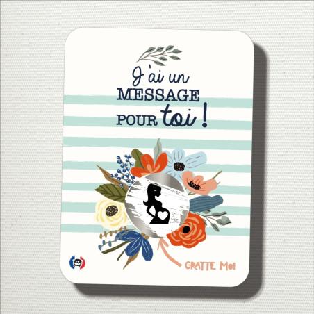 Carte à Gratter Annonce Grossesse 
