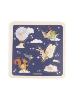 Puzzle Sensoriel en Bois "Little Adventurers"