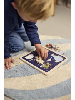 Puzzle Sensoriel en Bois "Little Adventurers"