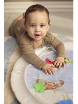 Tapis d'Eau Sensoriel "Amis de la Mer" – Le Tapis d'Éveil Idéal pour le Tummy Time