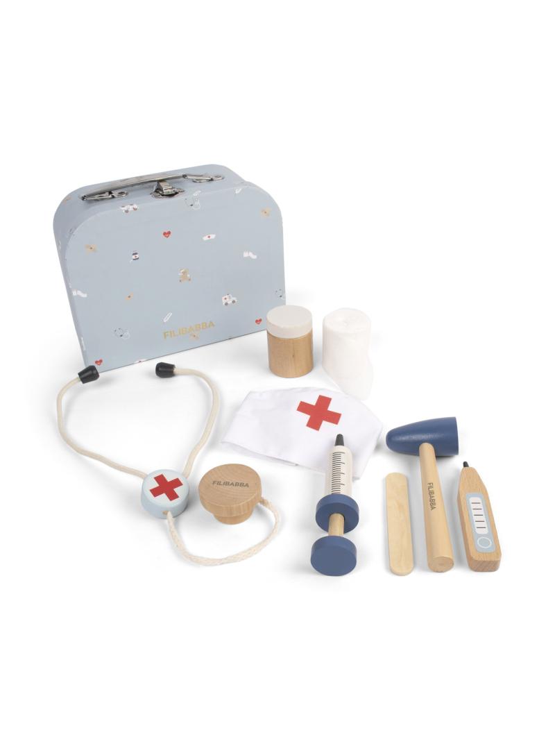 Mallette Docteur en Bois du Petit Docteur – Jeu d'Imitation Éveiller l'Empathie