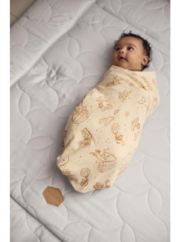Lange Mousseline Coton Bio GOTS (120x120 cm) – Le Confort Doux pour l'Apaisement de Bébé