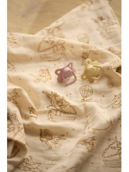 Lange Coton Bio GOTS (65x65 cm) – L'Indispensable Douceur des Jeunes Parents