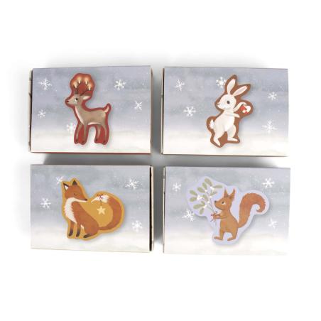 Coffret 4 Puzzles Progressifs Noël "Wonderful Winter" – Éveil et Motricité Fine