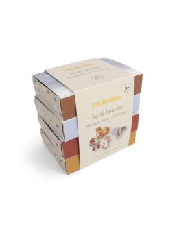 Coffret 4 Puzzles Progressifs Noël "Wonderful Winter" – Éveil et Motricité Fine