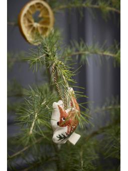 Décoration d'Hiver Brodé Personnalisable – Amis de la Forêt (Vendu à l'Unité)