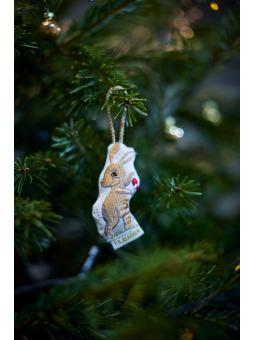 Décoration d'Hiver Brodé Personnalisable – Amis de la Forêt (Vendu à l'Unité)