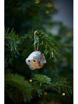 Décoration d'Hiver Brodé Personnalisable – Amis de la Forêt (Vendu à l'Unité)