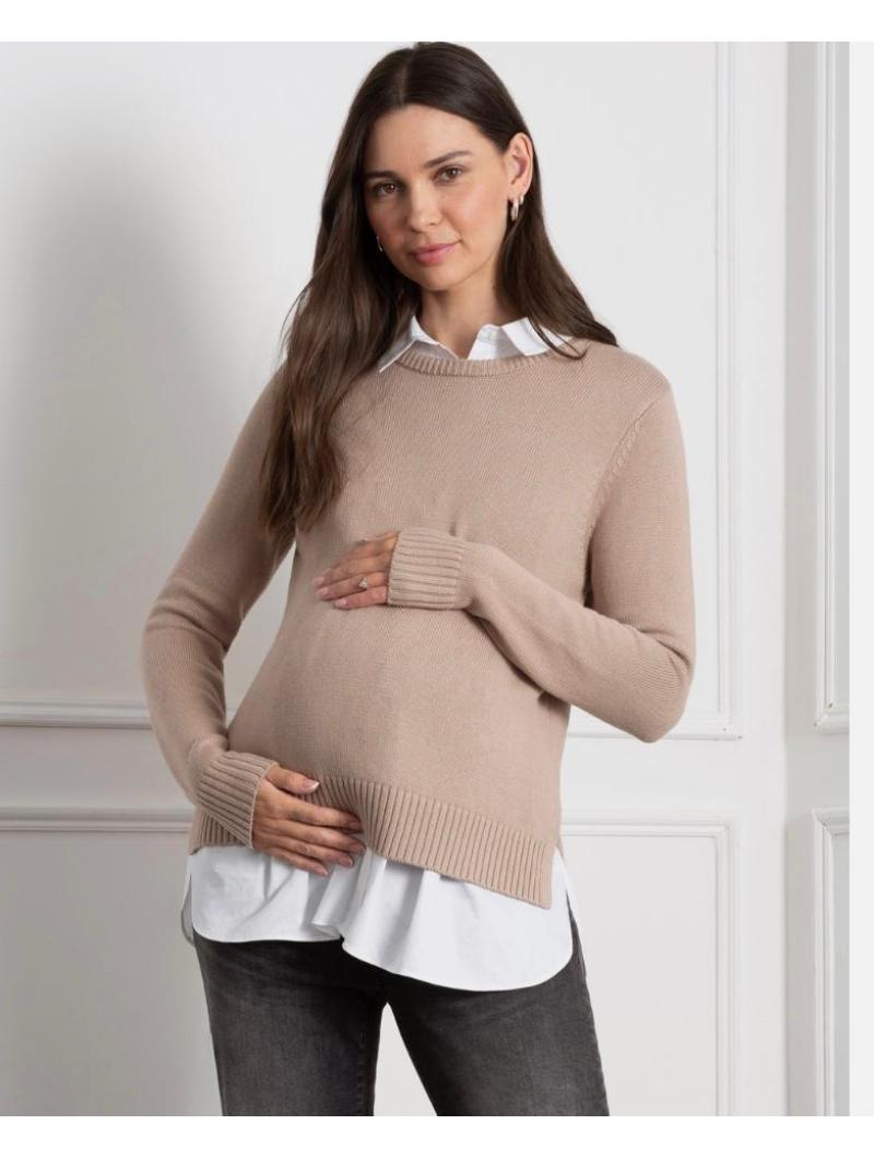 Pull Maternité & Allaitement "Kerryn" Seraphine – L'Élégance Confortable 2-en-1
