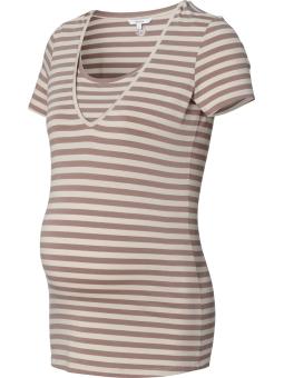 T-shirt Maternité & Allaitement Holley Noppies – Coton Rayé Confort Suprême