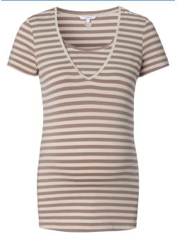 T-shirt Maternité & Allaitement Holley Noppies – Coton Rayé Confort Suprême