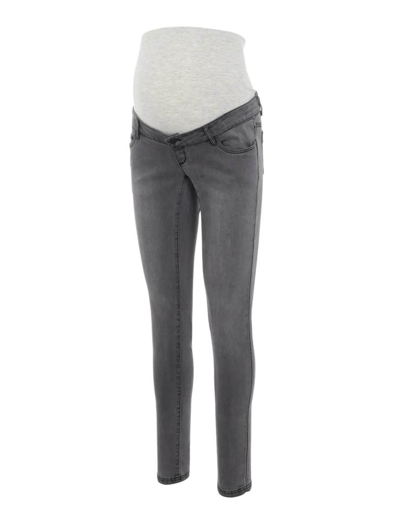 Jeans Maternité Slim Lola Gris – Confort et Soutien pour une Grossesse Stylée