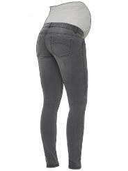 Jeans Maternité Slim Lola Gris – Confort et Soutien pour une Grossesse Stylée
